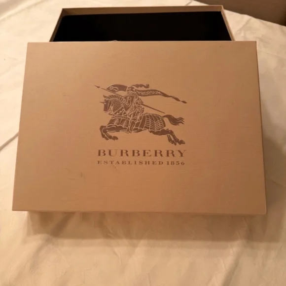 BURBERRY size 39.5 wine heritage texture walsingham 105 wedge ankle boot - Picture 13 of 16